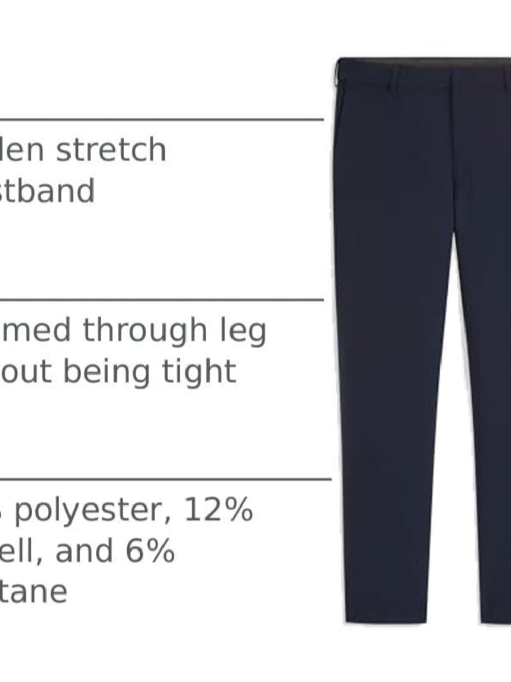Men's Flex Flat Front Straight Fit Pant - Picture 7 of 8